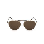 Men's ZC0021 Sunglasses // Matte Palladium + Brown