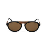 Men's ZC0027 Sunglasses // Matte Black + Brown