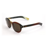 Men's ZC0011 Sunglasses // Dark Red Havana + Brown