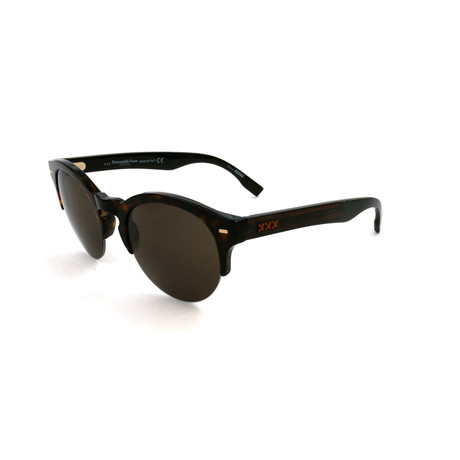 Men's ZC0008 Sunglasses // Dark Havana + Brown