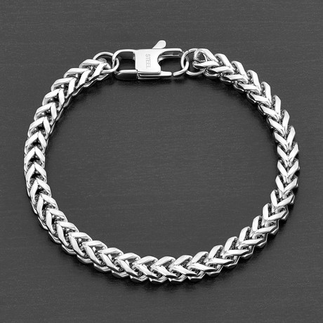 Franco Chain Bracelet // Silver // 6mm (Large)