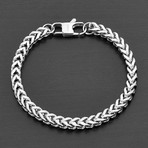 Franco Chain Bracelet // Silver // 6mm (Medium)