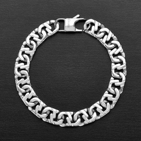Polished Mariner Chain Link Bracelet // Silver