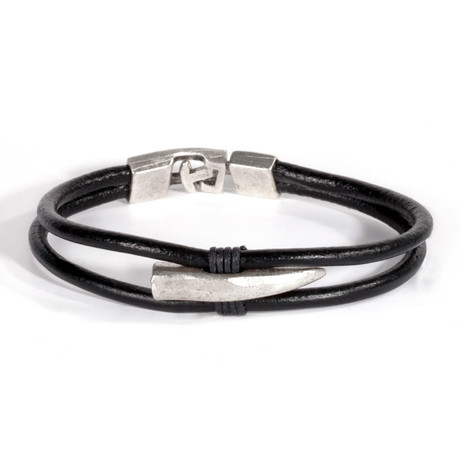 Tailor Bracelet // Antique Silver + Black