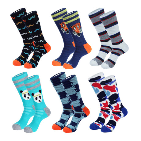 Zurich Athletic Socks // Multicolor // Pack of 6