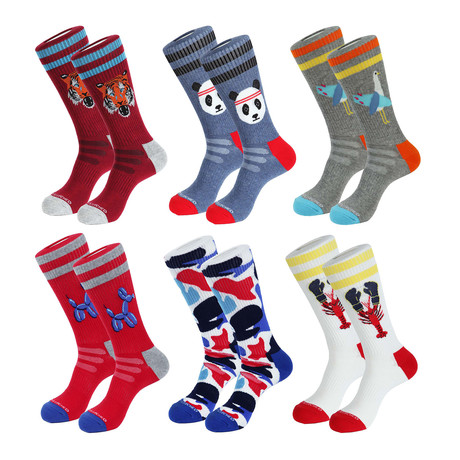 Sweden Athletic Socks // Multicolor // Pack of 6