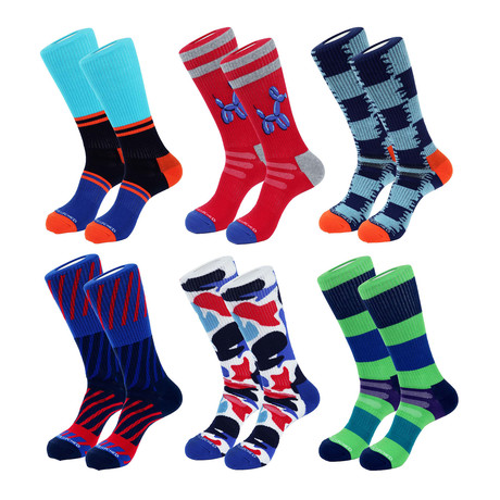 Florence Athletic Socks // Multicolor // Pack of 6
