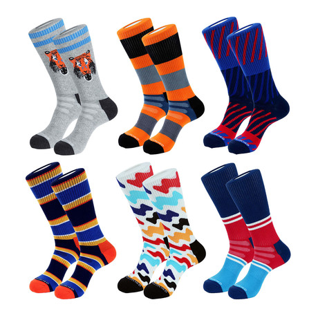Milano Athletic Socks // Multicolor // Pack of 6