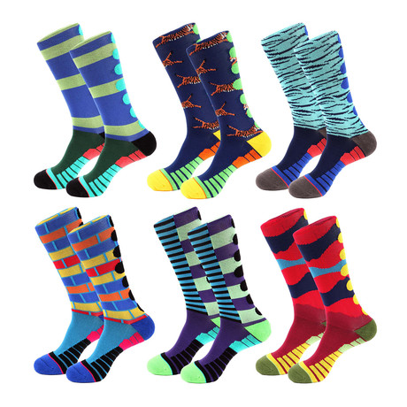 Zealand Athletic Socks // Multicolor // Pack of 6