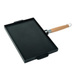 Grill & Griddle Double Sided Non-Stick Cast Aluminum w/ Detachable Handle // 10x15"