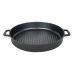 Stovetop Oven Grill Pan w/ Heatin, Steam Out Lid // 12"