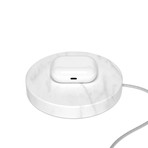 Wireless Charging Stone // White Marble (Dual) - Eggtronic PERMANENT ...