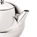 Bredemeijer // BELLA RONDE Teapot // Polished Stainless Steel (41 Fl. Oz)