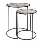 Odina Set // Round Nesting Tables // Set of 2