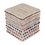 Scotia Pouf // Crochet Detail // Multi-Colored