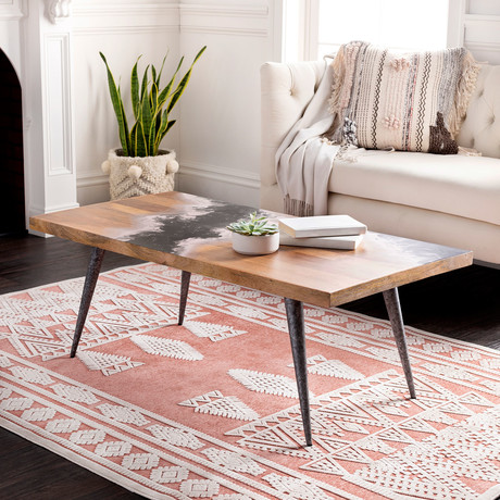 Dark Storm Coffee Table // Unique Wood + Graphic Design