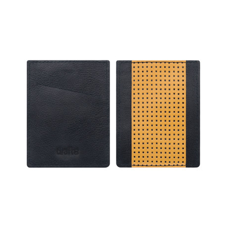 Sling Wallet (Black / Blue Square)