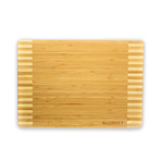 Bamboo Rectangular Cutting Board // Two-Toned Stripes