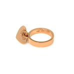 Bulgari Cuore 18k Rose Gold Diamond Heart Ring // Ring Size: 7 // Store Display