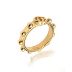 Gucci // Running GG 18k Yellow Gold Ring // Ring Size: 4.5 // Store Display