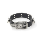 Gucci // Anger Forest Sterling Silver + Leather Bracelet // 7.5" // Store Display