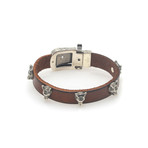 Gucci // Anger Forest Sterling Silver + Leather Bracelet // 6" // Store Display