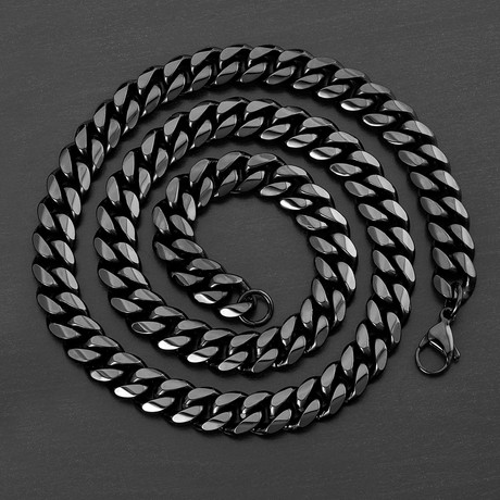 Curb Chain Necklace // 12mm (White)