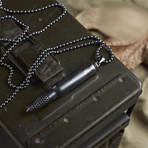 Bullet Necklace V1 // Black (XL)