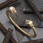 Skull Bracelet // Gold (M)
