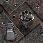 Roulette Ring // Black + Silver (12)