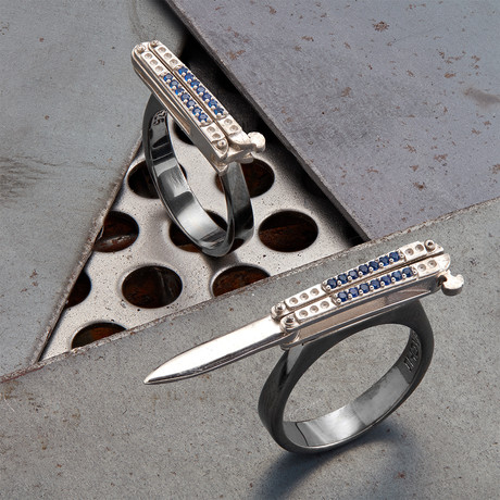 Knife Style Ring V1 // Silver (10)