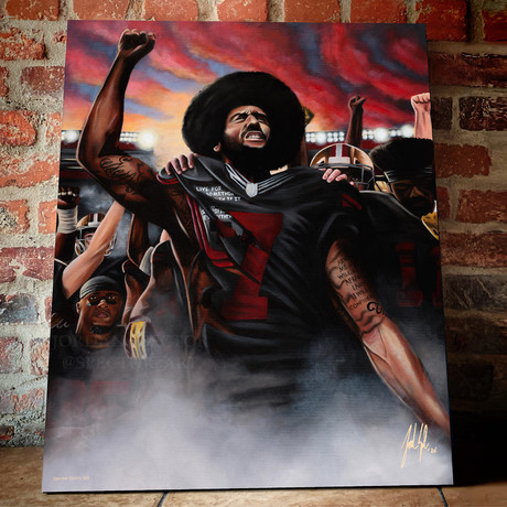 Colin Kapernick // Unbroken // Canvas (20"W x 16"H x 1.5"D)