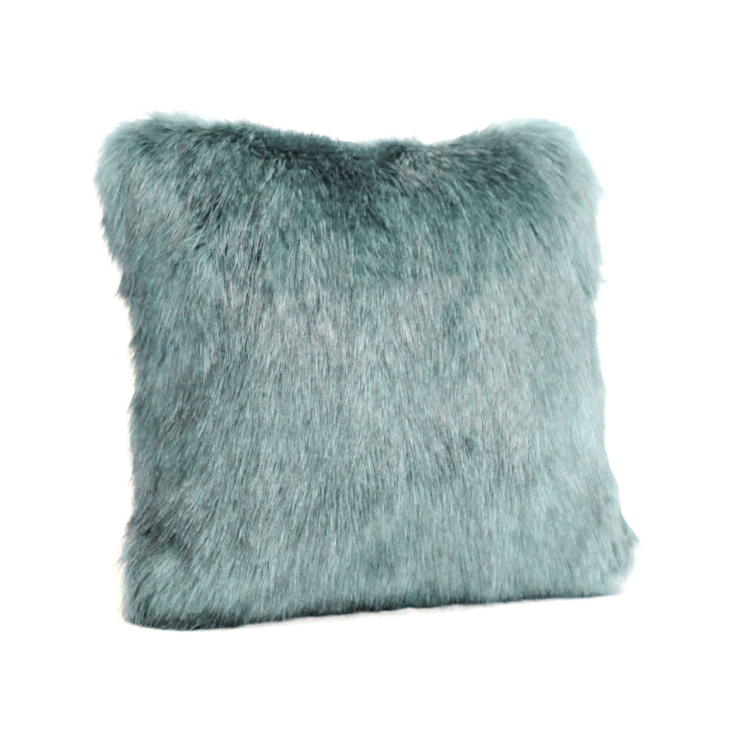 Couture Faux Fur Decorative Pillow // Teal - Fabulous Furs - Touch of ...