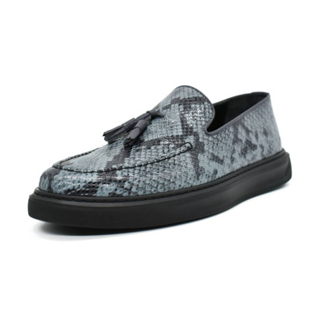 Cameron Casual Shoes // Black + Light Blue Snake (Euro: 40)