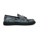 Cameron Casual Shoes // Black + Light Blue Snake (Euro: 42)