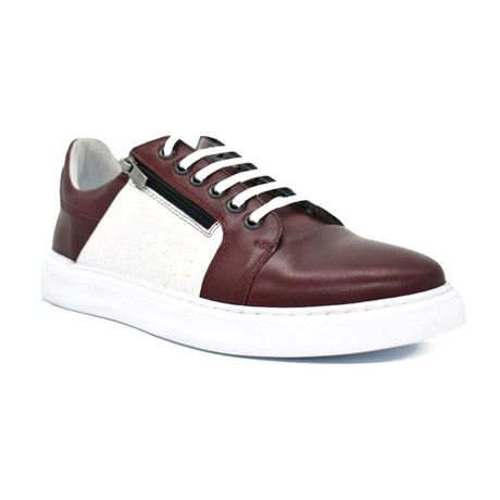 Keon Casual Shoes // Claret Red + White (Euro: 40)