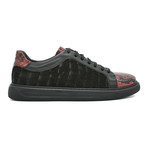 Oswaldo Casual Shoes // Black + Red Snake (Euro: 40)