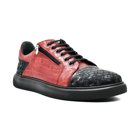 Lewis Casual Shoes // Black + Red (Euro: 40)