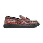 Andreas Casual Shoes // Black + Red Snake (Euro: 44)