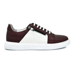 Keon Casual Shoes // Claret Red + White (Euro: 40)