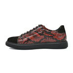 Daniel Casual Shoes // Black + Red Snake (Euro: 40)