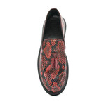 Andreas Casual Shoes // Black + Red Snake (Euro: 44)