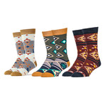 Sunset Explorer Socks // Pack of 3