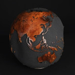Medium Globe 13 // Classic Black Magnetite + Teak Medium // 9.8"Ø
