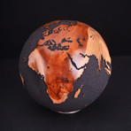 Gift Globe 5 // Classic Black Magnetite + Teak // 7.8"Ø