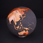 Gift Globe 5 // Classic Black Magnetite + Teak // 7.8"Ø