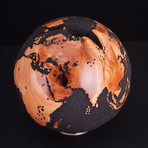Gift Globe 3 // Classic Black Magnetite + Teak // 7.8"Ø