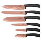 6-Piece Knife Set // Rose Gold