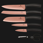 7-Piece Knife Set + Acrylic Stand // Rose Gold Collection