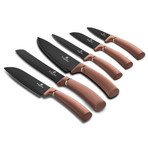 6-Piece Knife Set // Rose Gold + Black